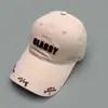 Boné de Beisebol Casual Bordado de Letras Tridimensional Multicolorido Unissex Protetor Solar Versátil para Uso Externo Top Macio Boné Bico de Pato Atacado