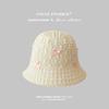 Sombrero de paja con lazo Dongdaemun de Corea del Sur, bonito y dulce sombrero de pescador para niñas, ideal para viajes de primavera y verano, para la playa y el sol.