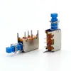 Interruptor de botón autoenclavable PS-12E05 de una sola fila 3 patas 2 patas fijas botón amplificador de audio botón de llave recta
