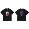 Camiseta de Manga Corta de Verano Hellokitty25 Estilo Nuevo Estampado de Letras Milo Corte Holgado para Hombres y Mujeres Parejas