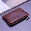 Bolsa para Llaves y Monedas Estilo Retro Bolsa Multifuncional para Cosméticos de Hombre Cartera Corta Pequeña Simple Mini Cartera de Monedas