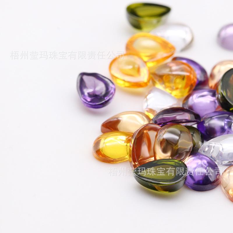 梨形彩色锆石素面