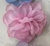 6,5cm Flor de Organza com Glitter Fino Elegante de Fada Borda Assada Acessórios para Cabelo Flor Acessórios Flor para Sapato Flor para Bolsa diy Acessórios para Cabelo