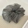 Accesorio para el cabello scrunchie negro, estilo coreano de alta gama, moderno y a la moda, liga especial para moños, nueva cuerda para el cabello modelo 2026
