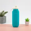 Taza Plegable de Silicona Portátil 600ml Botella Hervidor Deportivo Creativo Taza de Agua de Silicona Retráctil para Exteriores