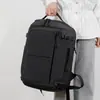 Mochila casual de gran capacidad con múltiples bolsillos, bolsa para portátil para viajes de negocios, bolsa de almacenamiento ligera expandible para viajes de commuting