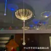 Venta al por mayor desde el fabricante original 15-30cm Luces de Medusa de Fibra Óptica Diente de León Parque Mercado Nocturno Proyecto de Iluminación