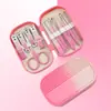 Set Personalizado de Cortauñas, Set de Tijeras para Uñas y Limpiador de Oídos, Herramientas de Manicura para el Hogar, Cortauñas de Alta Gama, Caja de Set de 14 Piezas