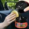 Kineshinex Kit de Reparación de Automóviles Pasta Renovadora de Piezas de Plástico Cera para Brillo Interior Removedor de Amarilleamiento para Vehículos Negros
