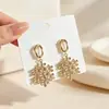 Pendientes Retro de Múltiples Estilos con Toque de Alta Gama Textura Exagerada Colgante Geométrico de Corazón Adornos de Oreja de Aleación Venta al por Mayor