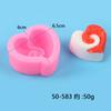 Ferramentas para Fazer Velas Aromáticas Formato de Flor de Amor Dia dos Namorados DIY Forma de Silicone para Bolo Mousse de Chocolate
