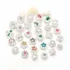Cuentas Sueltas Gruesas Plateadas con Circonitas Micro pavimentadas con Diamantes Accesorios para Pulseras DIY Pulsera con Cuentas Accesorios de Joyería Cuentas Espaciadoras Venta al por Mayor
