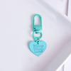 Color Caramelo Amor Metal Llavero Colgante Color Corazón airpods Colgante Joyería Simple para Bolsa