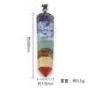 Cristal Natural Amatista Jade Piedra Colorida Gema Natural Empalme Artesanía Colgante Adornos Suministro Transfronterizo