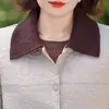 El popular abrigo de otoño de este año para madres, nuevo estilo primavera/otoño para mujeres mayores de 50 años, ropa para mujeres de mediana edad y mayores, chaqueta nueva con cuello