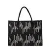 Bolsa de Lona Feminina de Grande Capacidade, Estilo Coreano Preguiçoso Casual Bolsa de Compras, Bolsa Tote Feminina para o Trabalho e Deslocamento