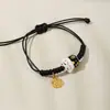 Pulsera de Cerámica Jingdezhen Cuerda para la Mano Cuerda Roja Pareja Hombres y Mujeres Tejida a Mano Simple Regalo para Chica Estudiante Suministro en Vivo