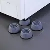 Conjunto de 4 peças de grandes bases antivibração - absorção de choque e redução de ruído, material plástico 100% durável, suporte estável para máquinas de lavar, reduz vibração e ruído