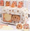 Estuche de Gran Capacidad con Tapa Bolígrafo Estudiante Bolsa de Papelería Simple para Niños Niñas Caja de Papelería Fresca de Panda
