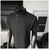 Camiseta Estructurada de Manga Corta 2026 Verano Nuevo Estilo Tallas Grandes Moda Casual Tendencia Estilo Perezoso para Hombre Sencilla y Discreta
