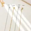 Colar Pulseira Corrente Cobra Redonda de Aço Inoxidável Popular da Amazon Titânio Aço Joias DIY Estilo Clássico Ins Europeu e Americano