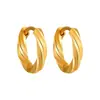 Brincos Mobius Twist da Moda para Mulheres, Aço Titânio de Luxo Leve de Alta Qualidade, Estilo Ins Simples e de Nicho