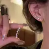 Versátil Clip para Oreja con Borla para Bobina de Mosquito para Mujeres Sin Perforaciones, Pendientes de Clip para Hélice Auricular, Pendientes Ligeros de Lujo de Gama Alta, Aretes de Botón