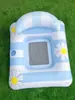 Cama inflable flotante de margarita más vendida transfronteriza, tumbona acuática de ocio para adultos con portavasos y respaldo, flotador para piscina