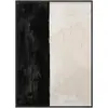 Pintura Decorativa Abstrata Criativa Simples Preto e Branco para Maquete de Sala, Mural de Villa de Designer, Pintura de Parede para Hall de Homestay Pós-moderno
