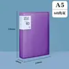 Páginas insertables transparentes para carpetas de documentos, libro de almacenamiento clasificado engrosado impermeable multicapa A5 para informes de examen de embarazo y formularios de examen