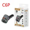 Nuevo C6P Bluetooth para Coche Mp3 Llamada Manos Libres con Mando a Distancia Transmisor Fm Cargador de Coche Bluetooth 3A Fuente de Fábrica