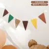 Ins Bosque Tela No Tejida Arreglo de Cumpleaños Bandera de Fiesta Banner de Flores Atmósfera de Escena Fieltro Feliz Cumpleaños