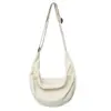Bolso de mujer estilo coreano, sencillo, de color sólido, para dumplings, bolso de hombro para hombre estilo japonés y coreano Ruiying, de gran capacidad, para estudiantes, bolso cruzado para parejas
