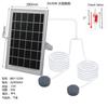 Bomba de oxígeno solar Bomba de oxígeno para acuario Aireador para estanque de peces doméstico Aireador de pesca para exteriores 3W y 6W Integrado