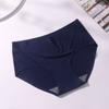 Ropa interior de transmisión en vivo independiente para mujer Ropa interior sin costuras de seda de hielo que levanta la cadera Ropa interior de una pieza de color sólido de talla grande de cintura media para mujer