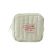Bolsa de cosméticos cuadrada simple de estilo coreano, de tamaño pequeño, para estudiantes, con auriculares, monedero, bolsa de almacenamiento portátil para lápiz labial para niñas