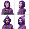 Peluca Cosplay Transfronteriza Raven Crow, Rachel Rose Morado Inverso Peluca Anime Stock Listo