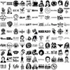 105 adesivos de grafite 2ROCK de logos de bandas de rock clássico. Adesivos à prova d'água DIY para celulares e guitarras, transfronteiriços