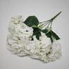 Gran ramo de hortensias para decoración de bodas, flores artificiales, simulación de hortensias, flores artificiales al por mayor, simulación de ramo de hortensias de varias cabezas