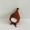 Gorro de Punto para Bebé para Salir, Gorro de Punto Lindo y Adorable, Gorro de Lana Infantil Versátil con Punta, Gorro Cálido para Bebé que Protege los Oídos