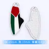 Vendas Diretas de Fabricante Transfronteiriças de Acessórios de Pingente Único para Joias DIY Palestinas Gratuitas Liga de Liga com Gotejamento de Óleo Atacado