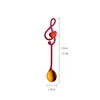 Cuchara Musical de Acero Inoxidable 304, Nueva Cuchara Grande Creativa para Café, Cuchara para Remover, Cuchara para Postre Helado, Cuchara Pequeña de Regalo