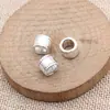 9.5X9.5X7Mm 1.75g Multicor Joias Atacado Artesanal DIY Contas com Furo Grande Contas Espaçadoras Contas Tubulares