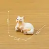 Figuras de peluche miniatura, adorables y realistas de vaca y gatito - perfectas como decoraciones DIY para casas de muñecas, accesorios u pequeños adornos de escritorio