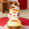Ropa Nueva de Otoño e Invierno Traje Tang Danza del León Ropa de Algodón para Pareja Ropa Festiva para Perro Vestido para Gato de Dos Piernas Pequeño y Mediano