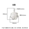 Pingente de prata 925 estilo retrô, formato de peixe koi e girassol, acessório de joia de prata para montagem de pulseiras e confecção de cordões DIY