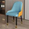 Silla de Comedor de Lujo Ligero Estilo Europeo con Respaldo, Adecuada para Hogar, Hotel, Mesa de Comedor, Escritorio, Silla de Oficina, Manicura, Maquillaje, Computadora y Silla de Mahjong
