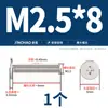 Tornillos de Cabeza Plana Delgada niquelados, de Forma Delgada, de Borde Delgado, Cabeza Plana Grande, Cabeza Plana Negra, Tornillos Phillips, Cabeza Plana M2M3M4M5M6