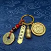 Año del Caballo, Llavero Colgante para Hacerse Rico Pronto, Llave de Coche, Signo del Zodiaco, Adorno de Bendición del Oficial Celestial, Venta al por Mayor de Artículos Pequeños