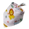 Bandana de Algodón Sarga para Perro Mascota Estilo de Atar Babero Infantil Bufanda para Cabeza de Bebé Empaquetado Individualmente